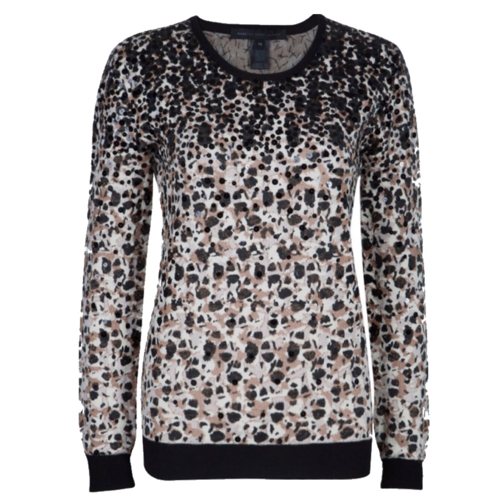 NWOT leopard sequin Marc by Marc Jacobs sweater